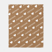 Boho Simple Personalized Repressive Name Fleece Deken (Voorkant)