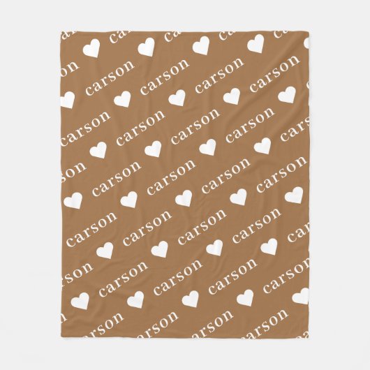Boho Simple Personalized Repressive Name Fleece Deken (Voorkant)