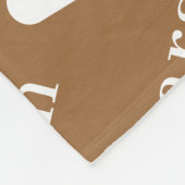 Boho Simple Personalized Repressive Name Fleece Deken (Hoek)