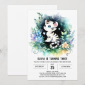 Boho Simple Tiger Verjaardag Kaart (Voorkant / Achterkant)