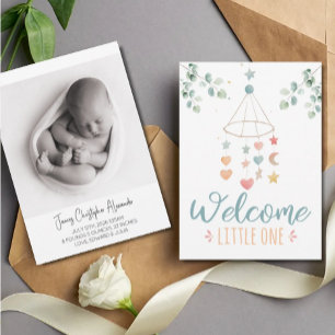 Boho Simplicity Welkom bij Little One Baby Aankondiging
