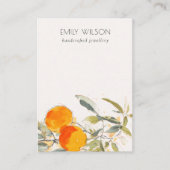 Boho Sinaasappel Fruitig Blank Sieraden Display Ho Visitekaartje (Voorkant)