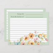  Boho Sinaasappel Roze Waterverf Wildbloemen (Voorkant / Achterkant)