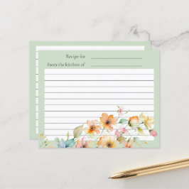  Boho Sinaasappel Roze Waterverf Wildbloemen