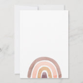 Boho Sinaasappel Terracotta Rainbow Girl's Birthda Kaart (Achterkant)