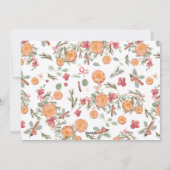 Boho Sinaasappels dennentak 2 foto's Vrolijk kerst Feestdagenkaart (Achterkant)