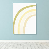 Boho Single Rainbow Wall art Decor Canvas Afdruk (Insitu (Houten vloer))