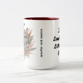 Boho Sister Mug with Floral Heart & Names Mok (Center)