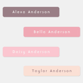 Boho Skinny Waterbestendige kleefetiketten van Kin Labels