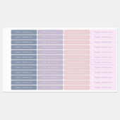 Boho Skinny Waterbestendige kleefetiketten van Kin Labels (Vel)