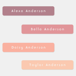 Boho Skinny Waterbestendige kleefetiketten van Kin Labels