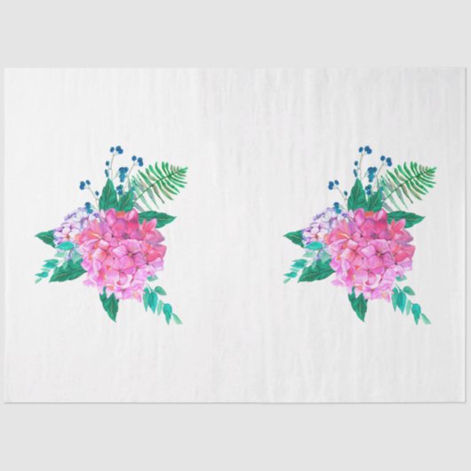 Boho Skull and Flowers Series Design 11 Tissuepapier (Voorkant)