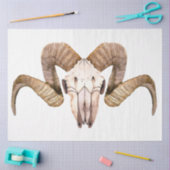 Boho Skull en Flowers Series Design 2 Tissuepapier (Craft)