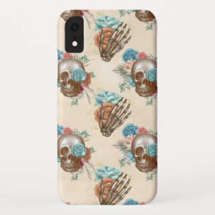 Boho Skull en Skeleton met Rozen Case-Mate iPhone Case