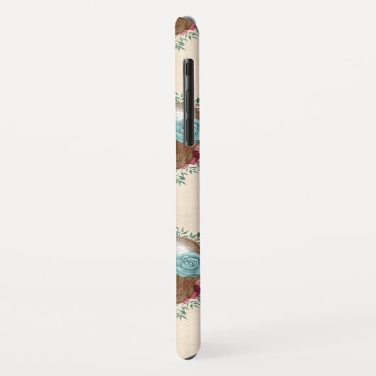 Boho Skull en Skeleton met Rozen Case-Mate iPhone Case (Achterkant/links)