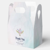 Boho Skull met Butterflies en Flowers Dank je wel Bedankdoosjes (Geopend)