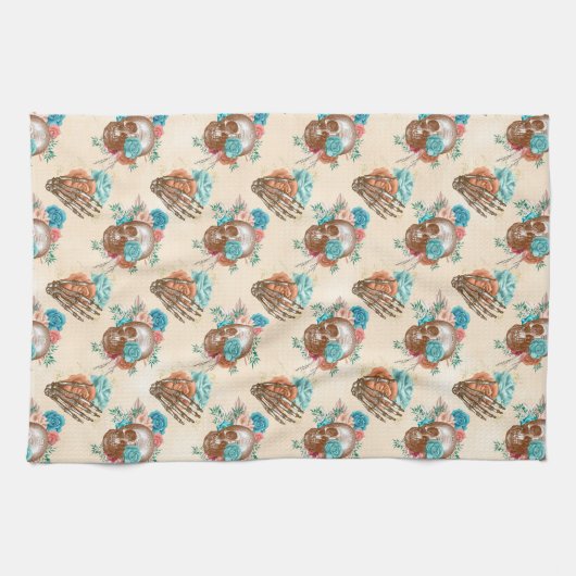 Boho Skull Series Design 12 Theedoek (Horizontaal)