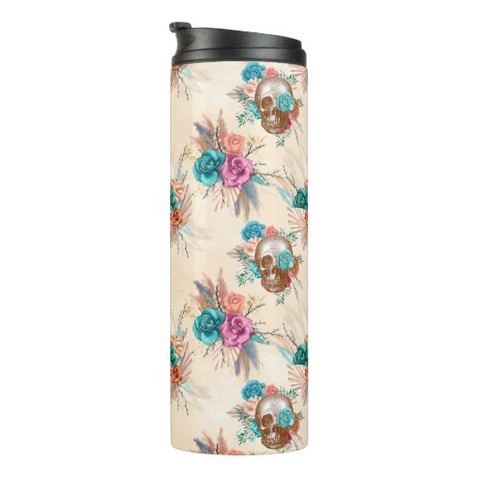 Boho Skull Series Design 3 Thermosbeker (Geroteerd rechts)