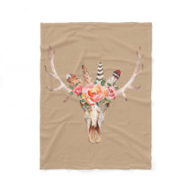 BoHo Skull Waterverf Aangepaste rugzak