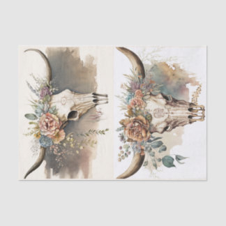 Boho Skulls Tissuepapier