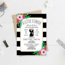 Boho Skunk Kleine Stinker Baby shower Uitnodiging