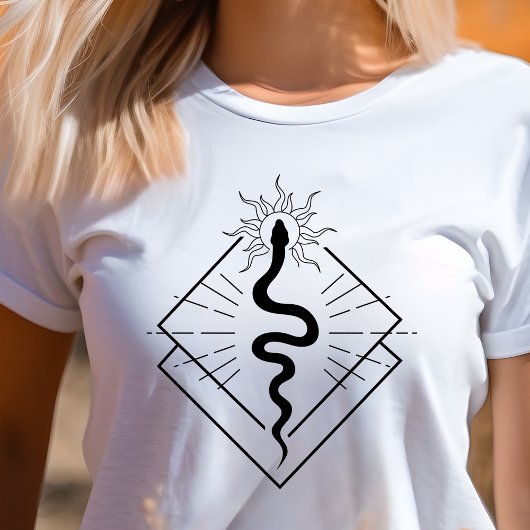Boho Slang Geometrisch Symbool Minimalistisch Tri-Blend Shirt