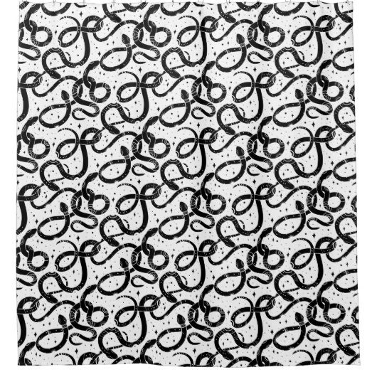 Boho-slangen Douchegordijn (Voorkant)