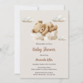 Boho Sleeping Beer Baby shower Kaart (Voorkant)