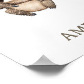 Boho Sloth Oerwoud Animal Nursery Wall Poster (Hoek)