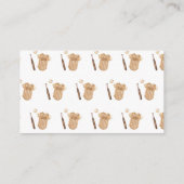 Boho Slugger Baseball Diaper Raffle Baby Shower Informatiekaartje (Achterkant)