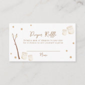 Boho S'more Fun Stars Luier Raffle Baby shower Informatiekaartje (Voorkant)