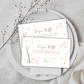 Boho S'more Fun Stars Luier Raffle Baby shower Informatiekaartje