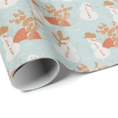 Boho Sneeuwman Woestijn Vakantie inpakpapier (Rol Hoek)