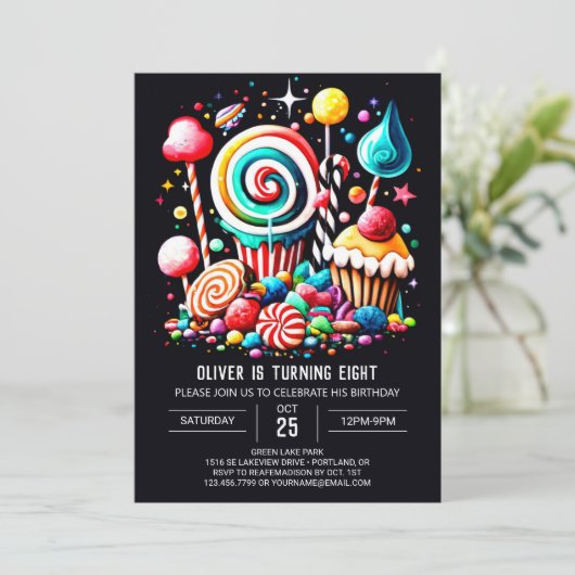 Boho Snoep Dreams Bewerkbare Verjaardag Kaart (Staand voorkant)