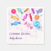 Boho Snoep Land Sweets Lollipops Baby shower Servet (Voorkant)