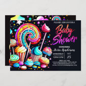 Boho Snoep Sweet Celebration Baby shower Kaart (Voorkant / Achterkant)