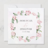 * Boho Snow Berry AR12 QR RSVP Wedding Kaart (Voorkant)