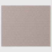 Boho Snow Pattern Dusty Pink Holiday Cadeaupapier (Vlak)