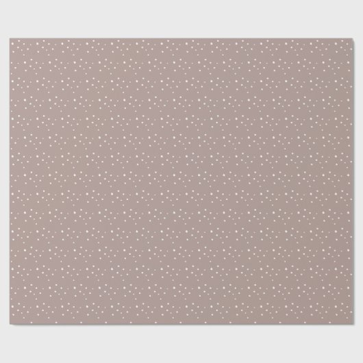Boho Snow Pattern Dusty Pink Holiday Cadeaupapier (Vlak)