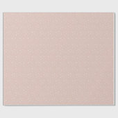 Boho Snow Pattern Light Dusty Pink Holiday Cadeaupapier (Vlak)