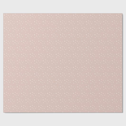 Boho Snow Pattern Light Dusty Pink Holiday Cadeaupapier (Vlak)