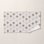 Boho Soft Neutral Tribal Geometrisch Azteeks Patro Bad Handdoek (Handdoek)