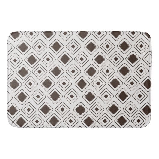 Boho Soft Neutral Tribal Geometrisch Azteeks Patro Badmat (Voorkant)