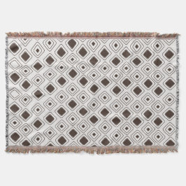 Boho Soft Neutral Tribal Geometrisch Azteeks Patro Deken