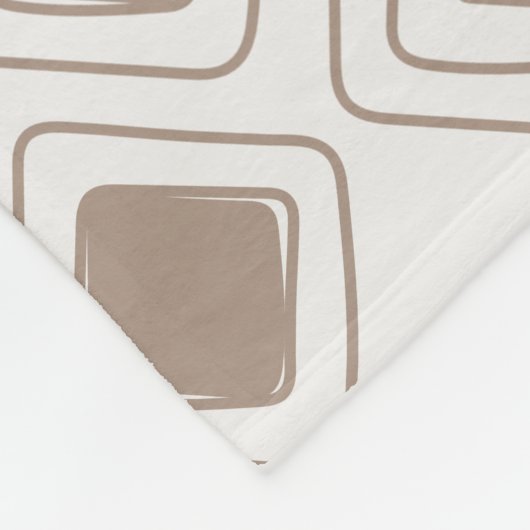 Boho Soft Neutral Tribal Geometrisch Azteeks Patro Fleece Deken (Hoek)