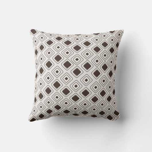 Boho Soft Neutral Tribal Geometrisch Azteeks Patro Kussen (Achterkant)