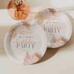 Boho Soft Pink Floral Flowers Birthday Party Papieren Bordje<br><div class="desc">Dit zijn Boho Soft Pink Floral Flowers Birthday Party Paper Borden!</div>