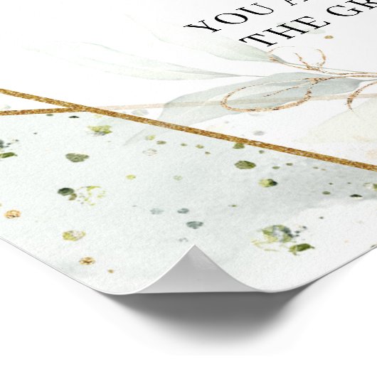 Boho soft roze rozen goud Kies een stoel aan beide Poster (Hoek)