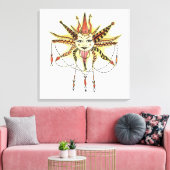 Boho Soleil Ingepakt Canvas Afdruk (Insitu (Woonkamer))