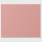 Boho Solid Pink #E49992 Wrapping Paper Cadeaupapier (Vlak)